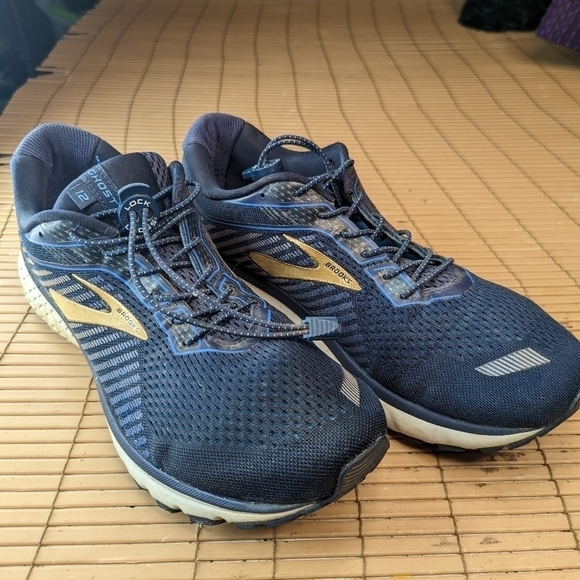 Men\'s Brooks Ghost 12 Running Shoes Sneakers Blue - Size 12. Speed Lock Laces. N main image 12